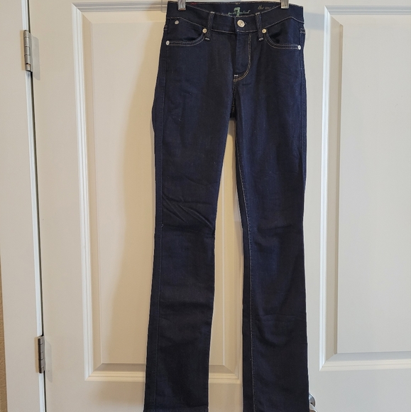 7 for All Mankind The Modern Straight Leg Jeans, Pristine Blue - Picture 3 of 9
